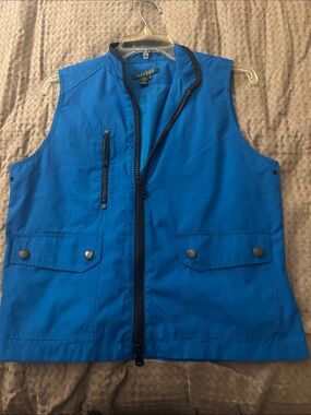 Lauren Ralph Lauren Blue Women’s Utility Vest with Dark Trim